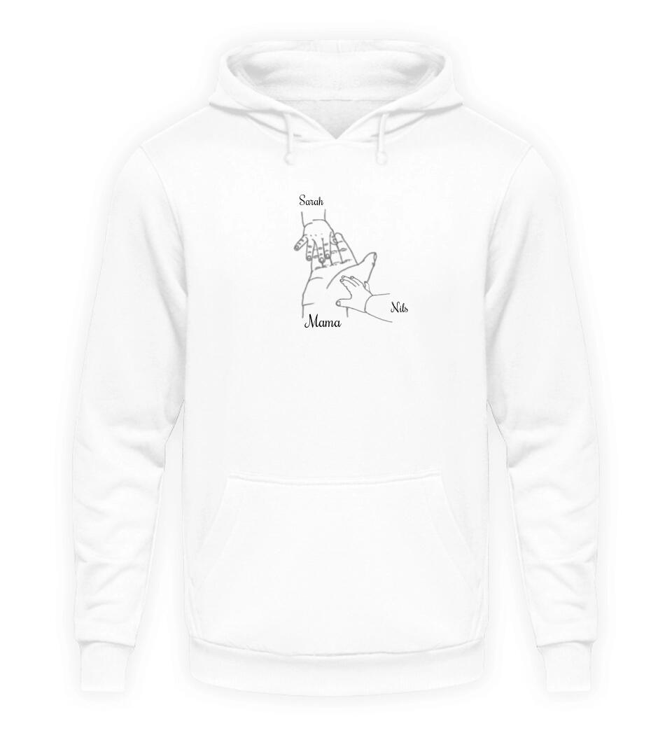 Hand auf Hand - Damen Hoodie personalisierbar