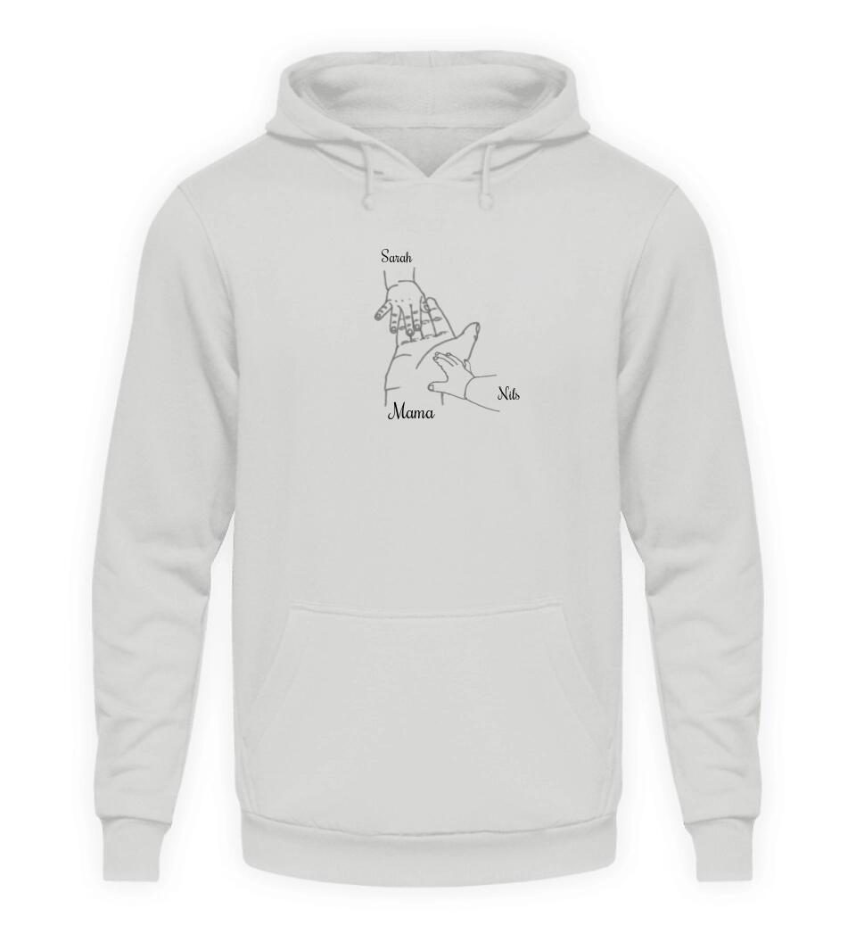 Hand auf Hand - Damen Hoodie personalisierbar