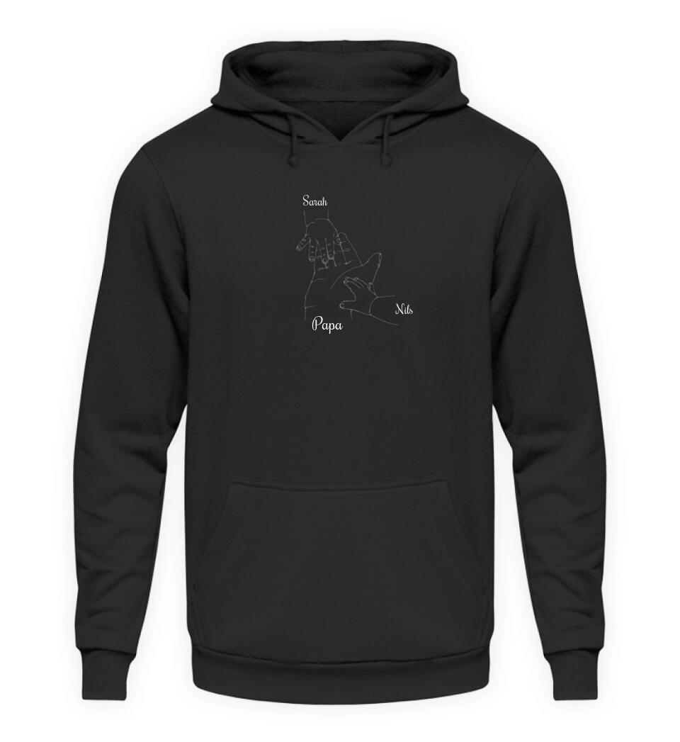 Hand auf Hand - Herren Hoodie personalisierbar