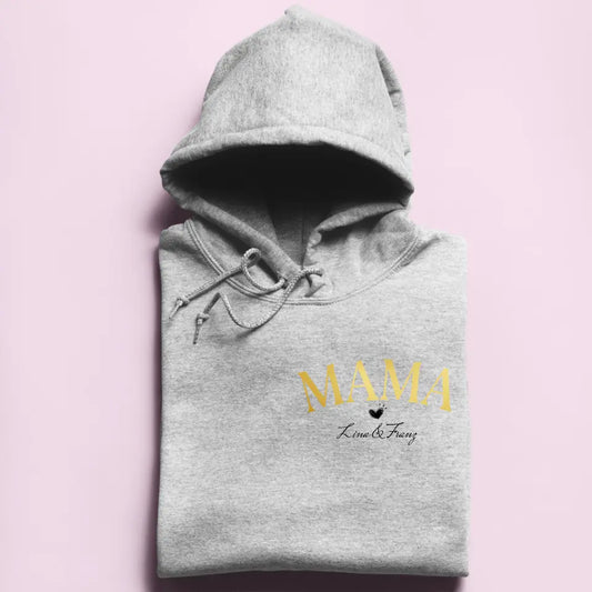 Mama mit Kindernamen - Damen Hoodie personalisierbar