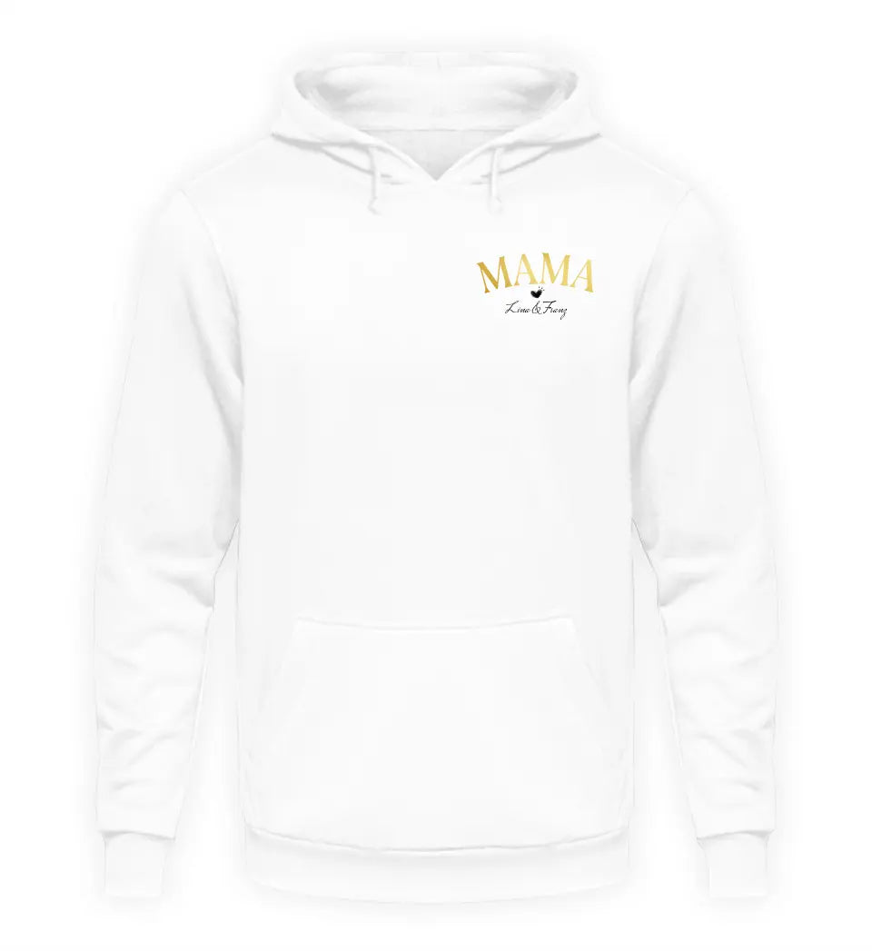 Mama mit Kindernamen - Damen Hoodie personalisierbar