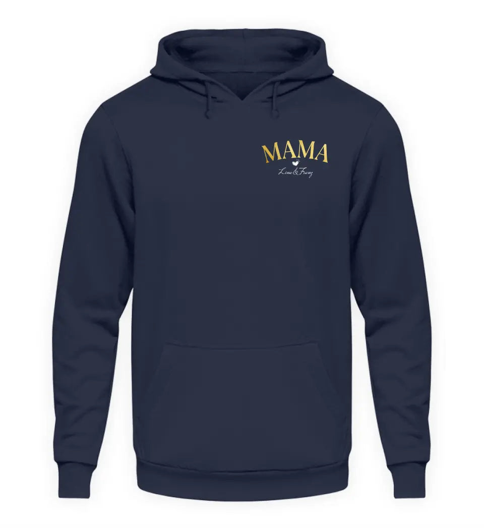 Mama mit Kindernamen - Damen Hoodie personalisierbar