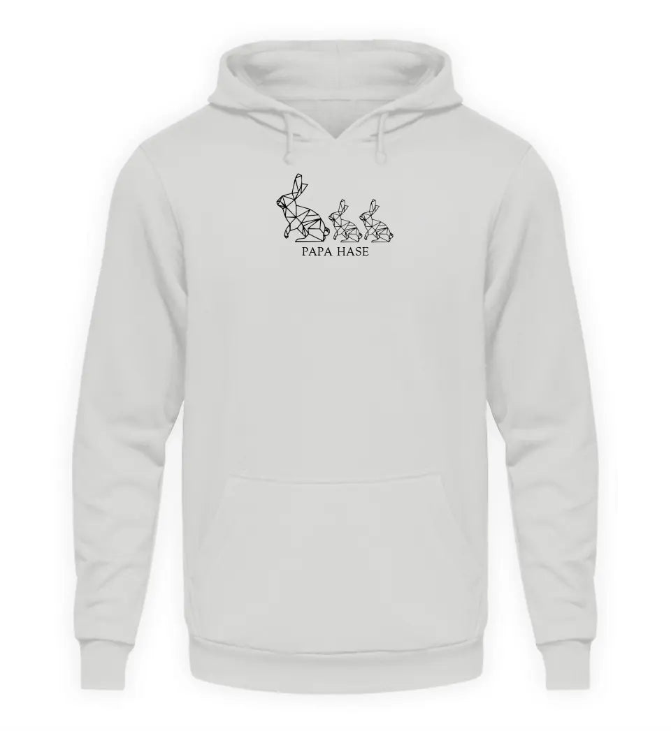 Papa Hase - Herren Hoodie personalisierbar