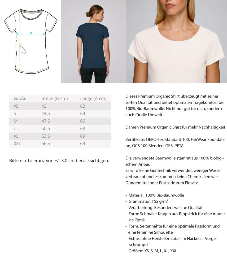 Herzhand mit Kinderhänden - Damen T-Shirt personalisierbar