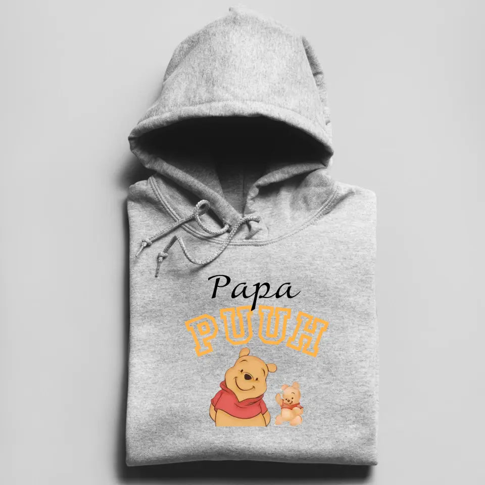 Papa Puuh - Herren Hoodie personalisierbar