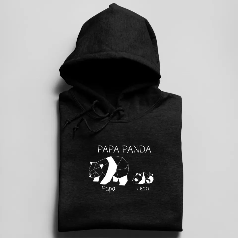 Papa Panda - Herren Hoodie personalisierbar