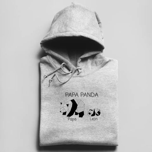 Papa Panda - Herren Hoodie personalisierbar