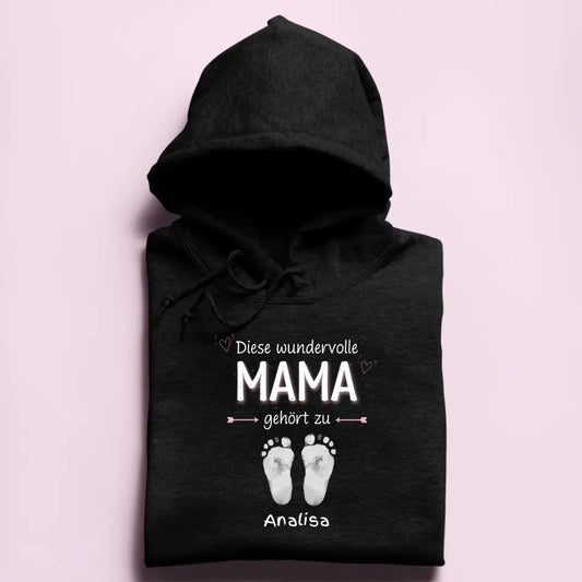 Diese Mama gehört zu [Kindername/n] - Damen Hoodie personalisierbar