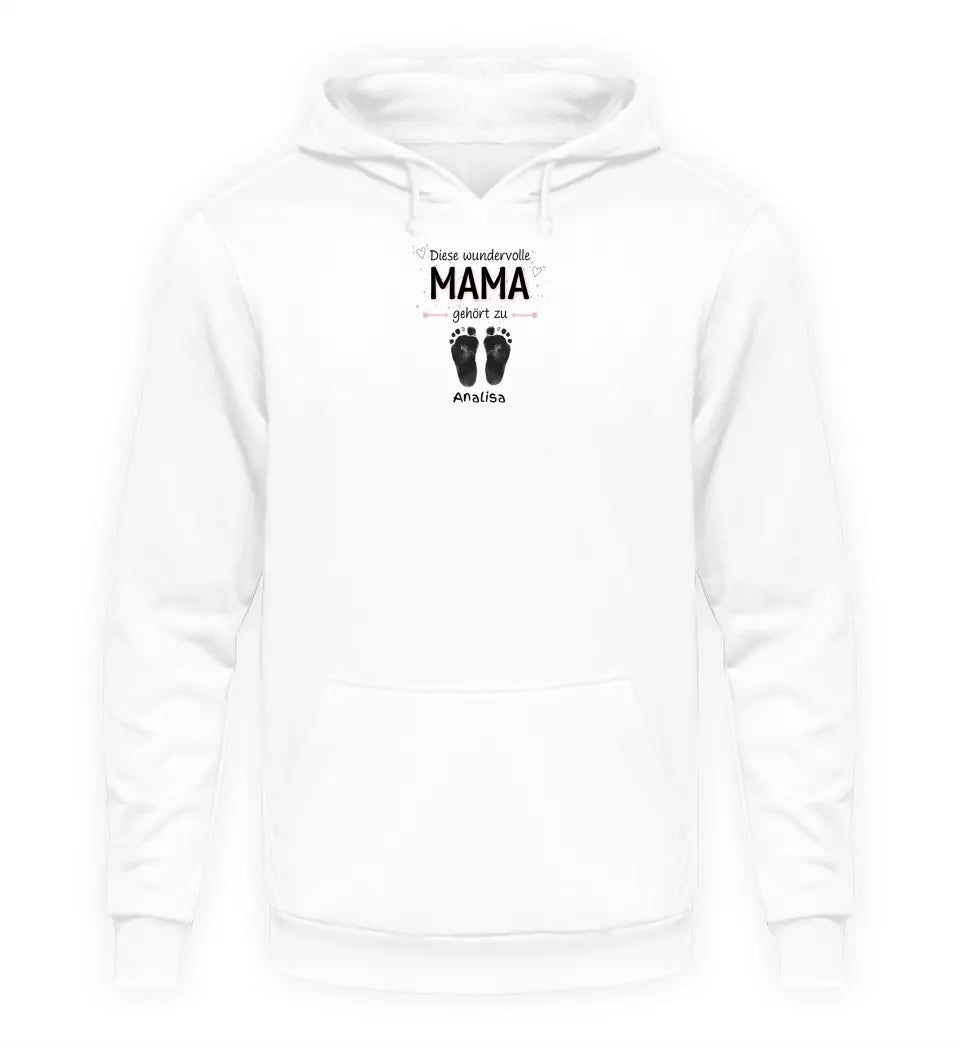 Diese Mama gehört zu [Kindername/n] - Damen Hoodie personalisierbar