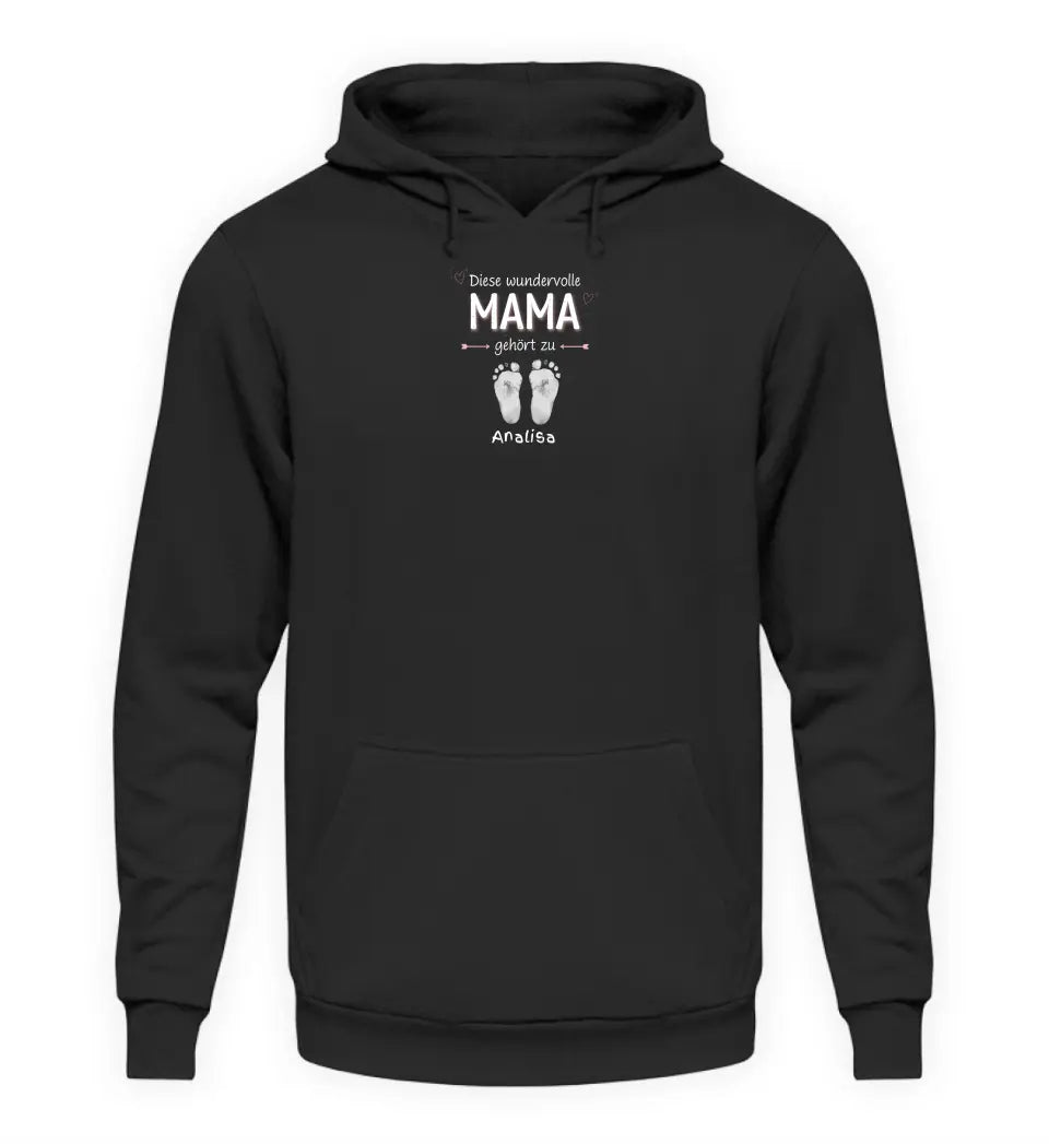 Diese Mama gehört zu [Kindername/n] - Damen Hoodie personalisierbar