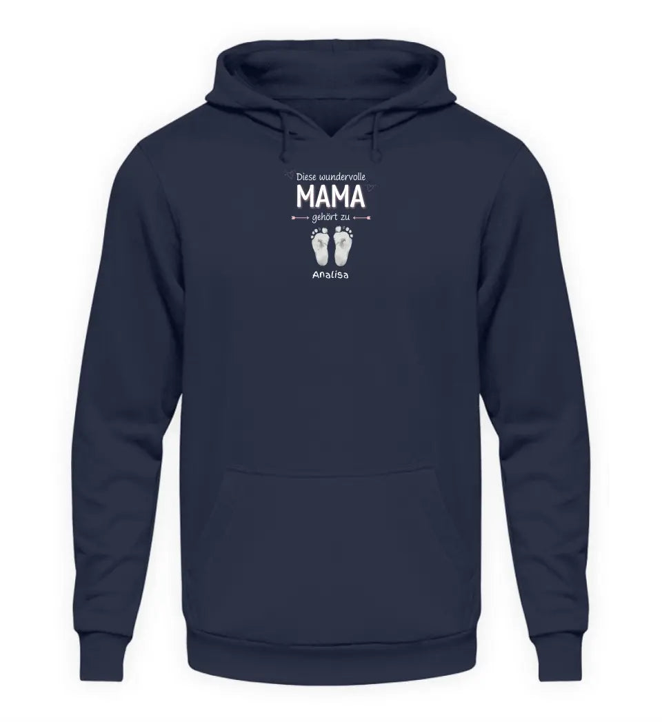 Diese Mama gehört zu [Kindername/n] - Damen Hoodie personalisierbar