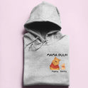 Mama Puuh mit Kindername/n - Damen Hoodie personalisierbar