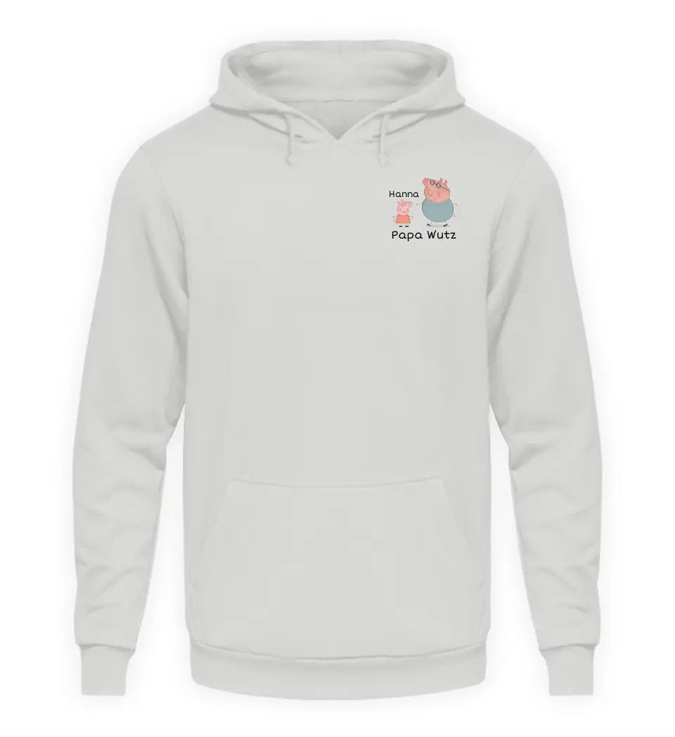 Papa Wutz - Herren Hoodie personalisierbar