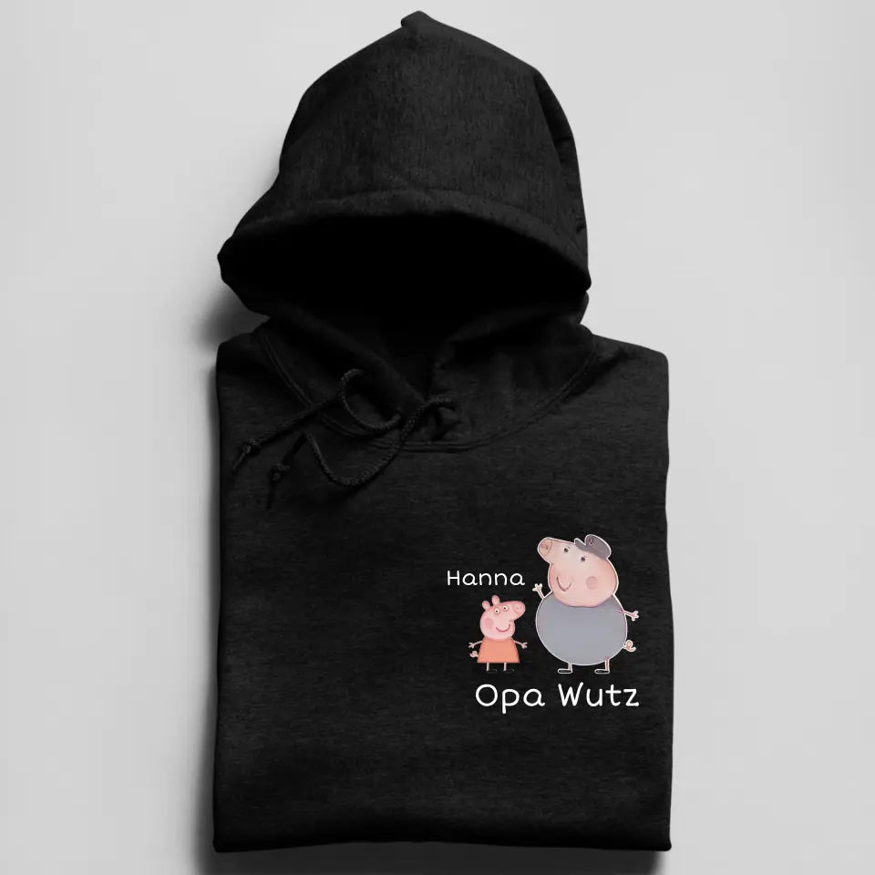 Opa Wutz - Herren Hoodie personalisierbar