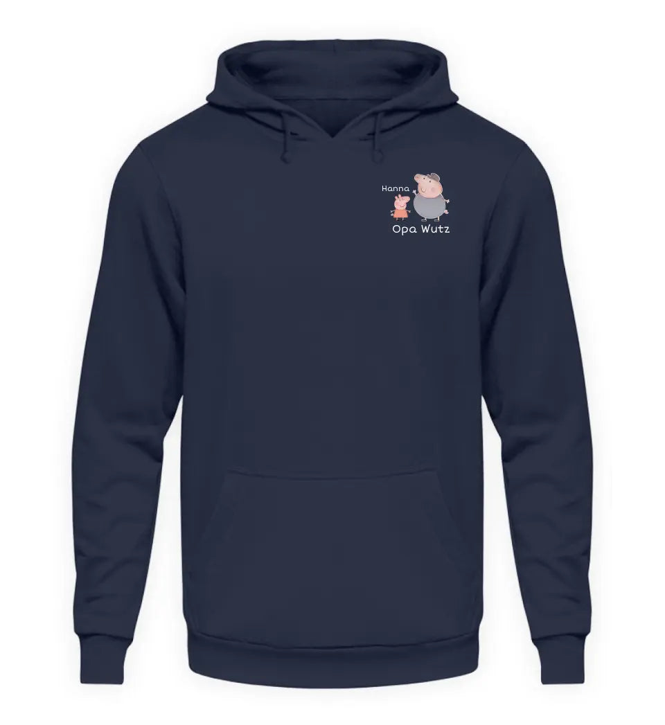 Opa Wutz - Herren Hoodie personalisierbar