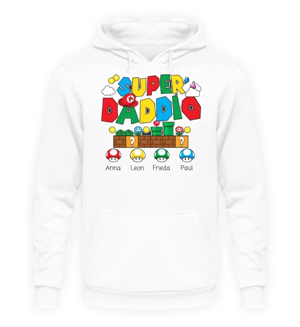 Super Daddio - Herren Hoodie personalisierbar