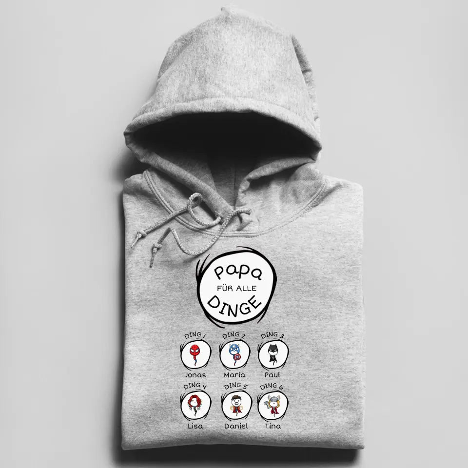 Papa für alle Dinge - Herren Hoodie personalisierbar