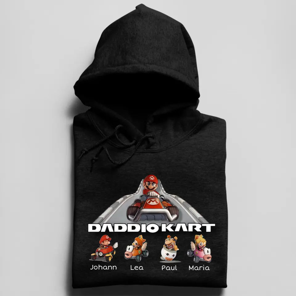 Daddio Kart - Herren Hoodie personalisierbar