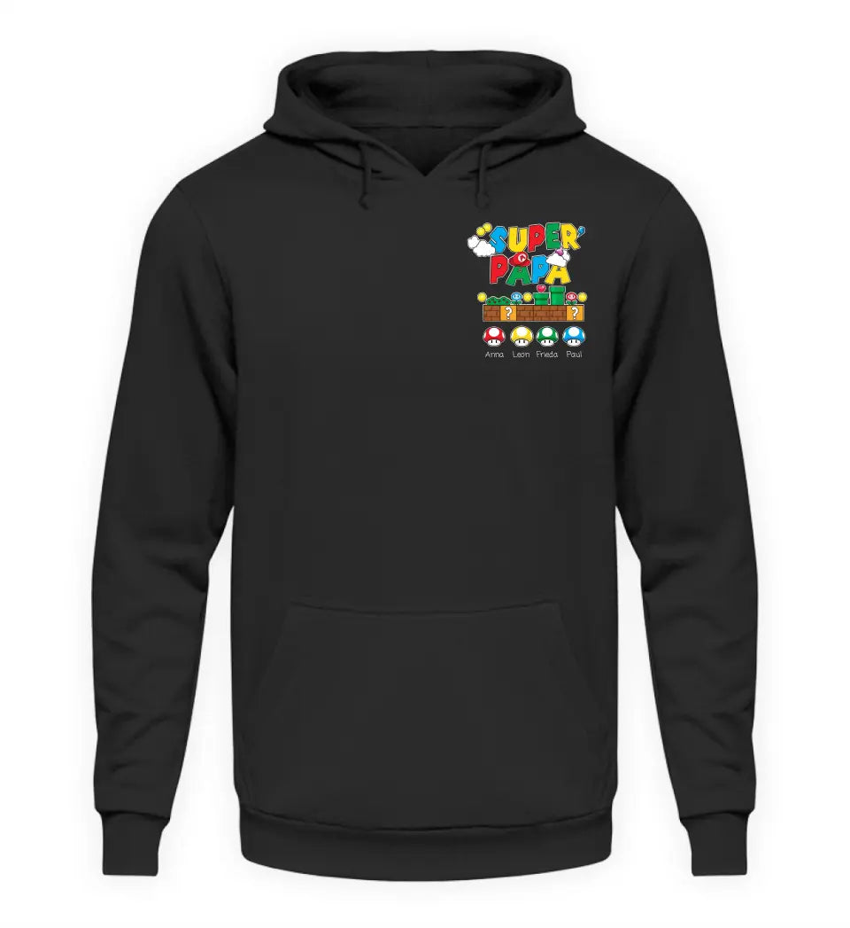 Super Papa - Herren Hoodie personalisierbar