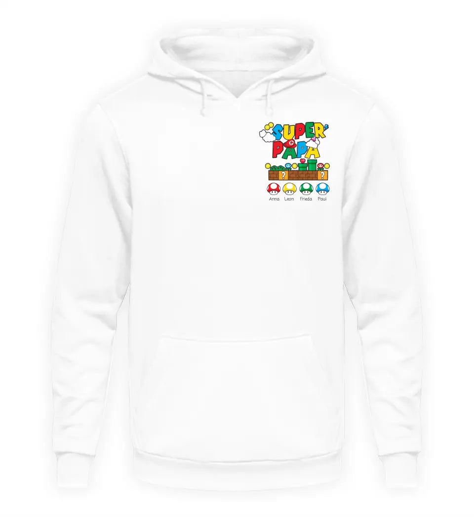 Super Papa - Herren Hoodie personalisierbar