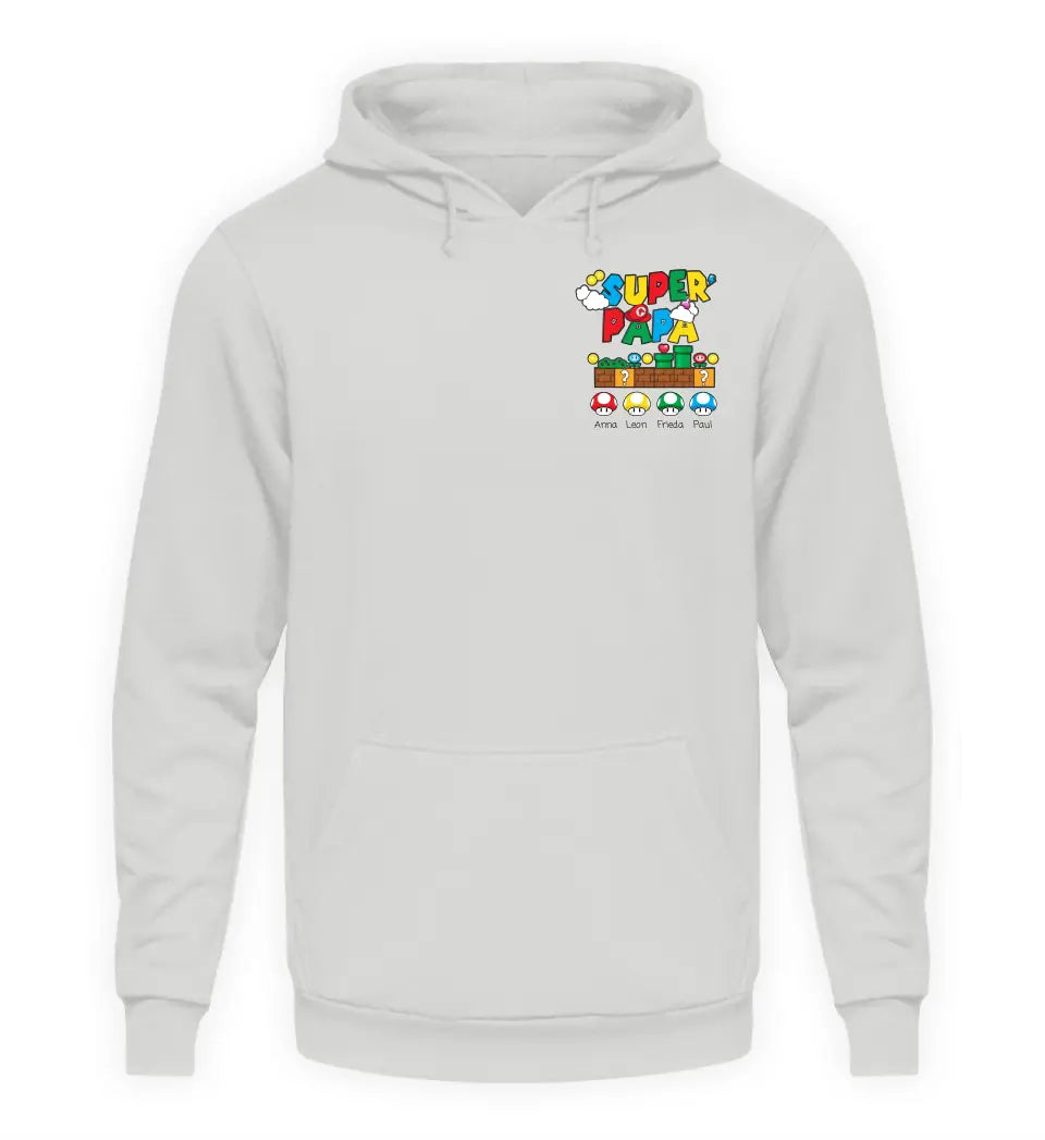 Super Papa - Herren Hoodie personalisierbar