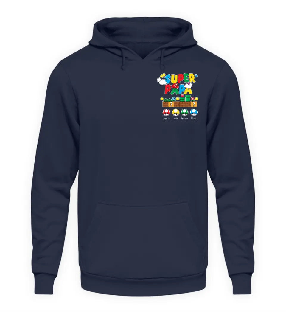 Super Papa - Herren Hoodie personalisierbar