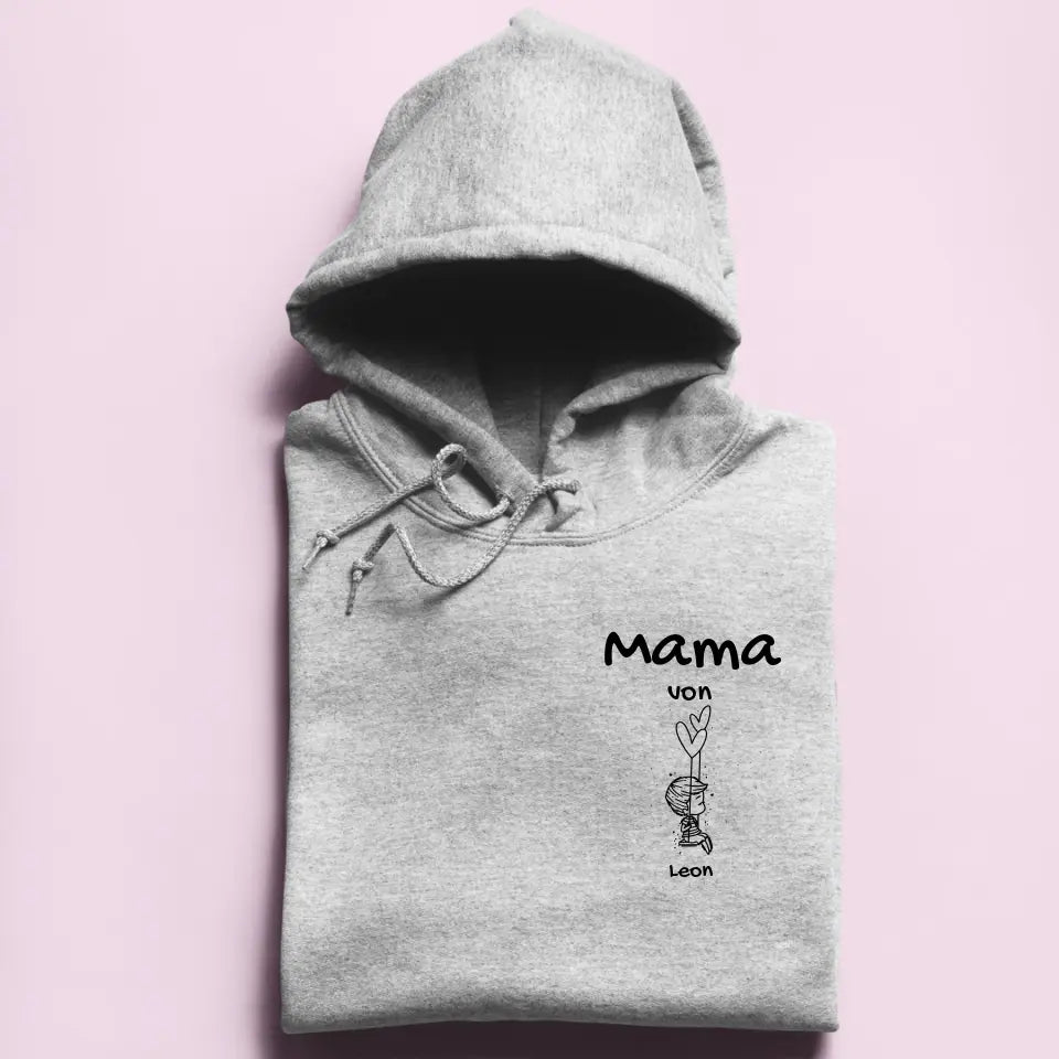 Mama von [Kindername/n] - Damen Hoodie personalisierbar