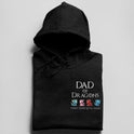 Dad of Dragons - Herren Hoodie personalisierbar