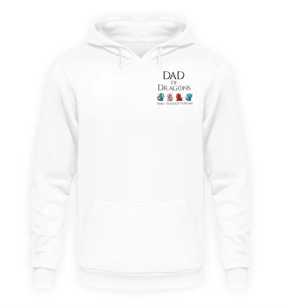 Dad of Dragons - Herren Hoodie personalisierbar