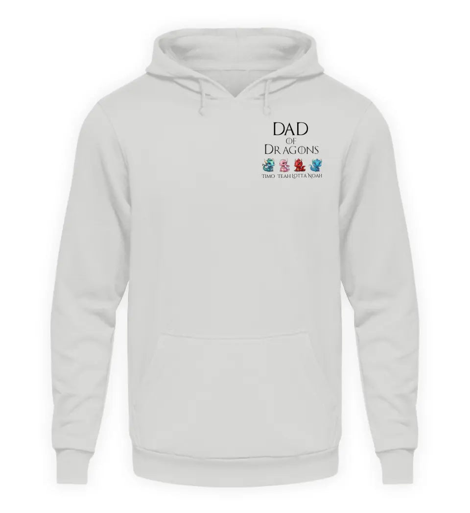 Dad of Dragons - Herren Hoodie personalisierbar