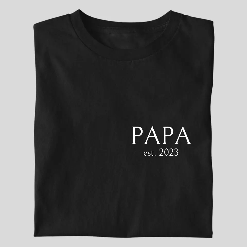 PAPA EST. - Herren T-Shirt personalisierbar