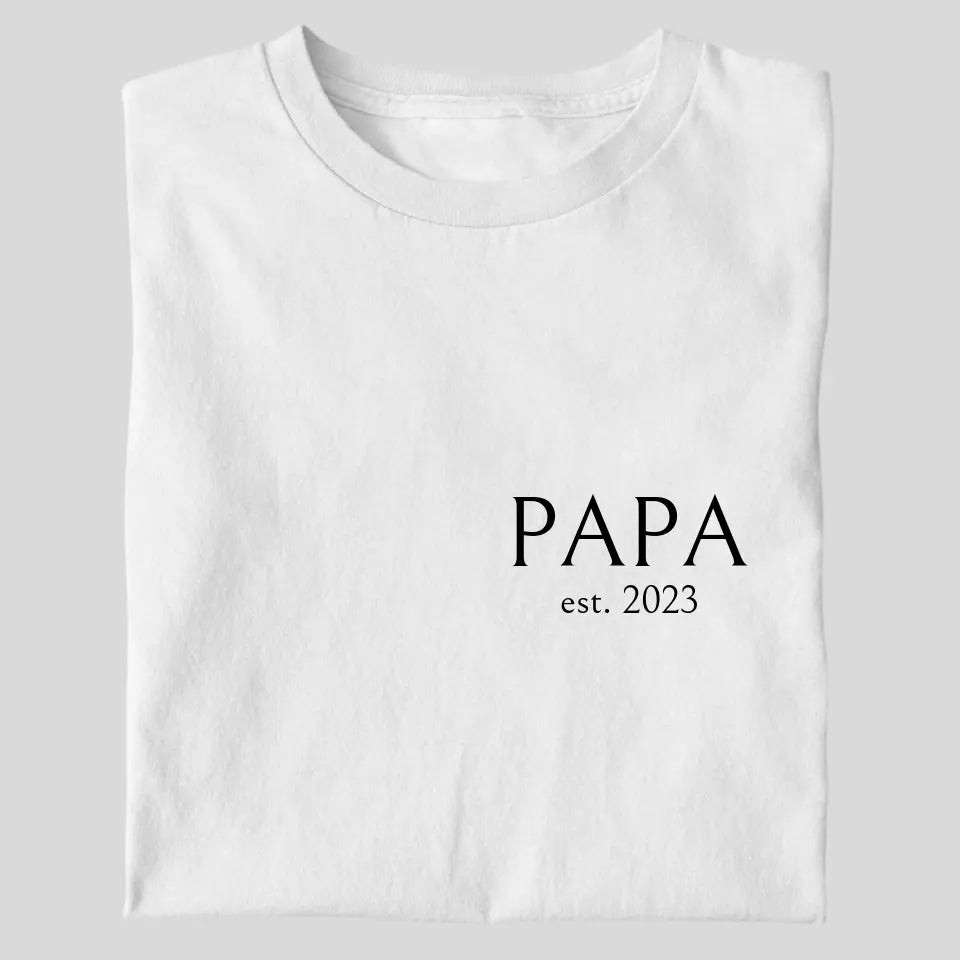 PAPA EST. - Herren T-Shirt personalisierbar