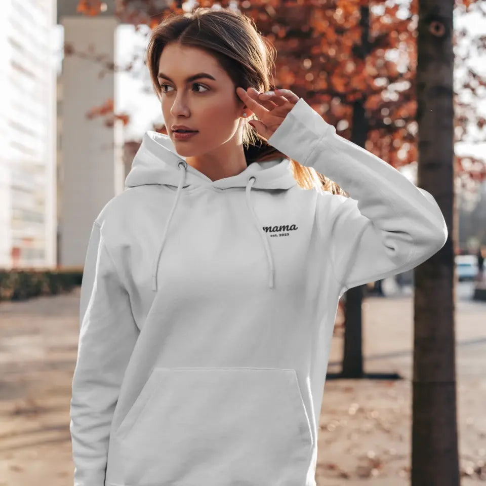 mama est. - Damen Hoodie personalisierbar