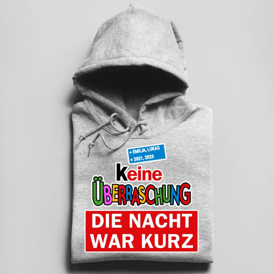 Keine Überraschung - Herren Hoodie personalisierbar