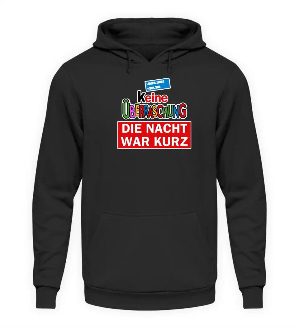 Keine Überraschung - Herren Hoodie personalisierbar