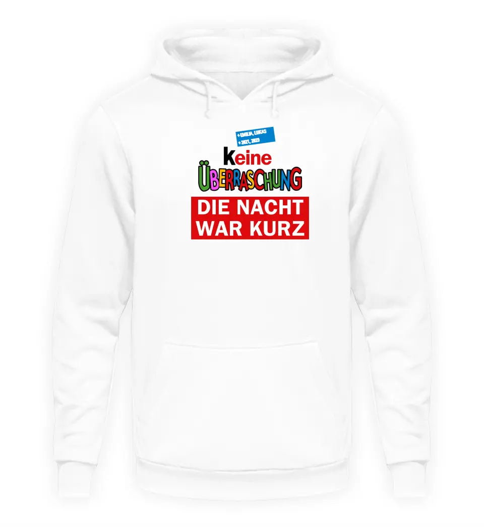 Keine Überraschung - Herren Hoodie personalisierbar