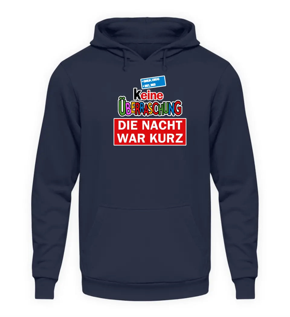 Keine Überraschung - Herren Hoodie personalisierbar