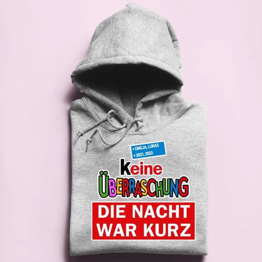 Keine Überraschung - Damen Hoodie personalisierbar