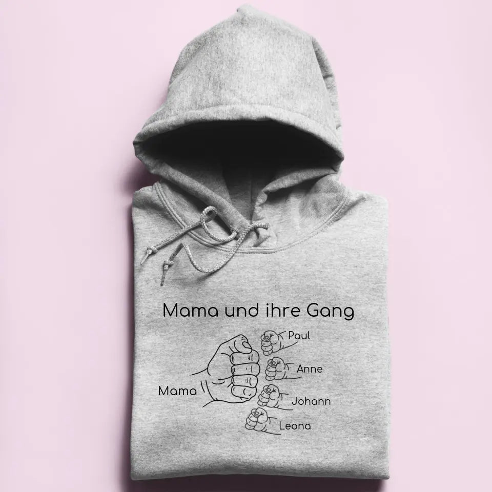 Mama und ihre Gang - Damen Hoodie personalisierbar