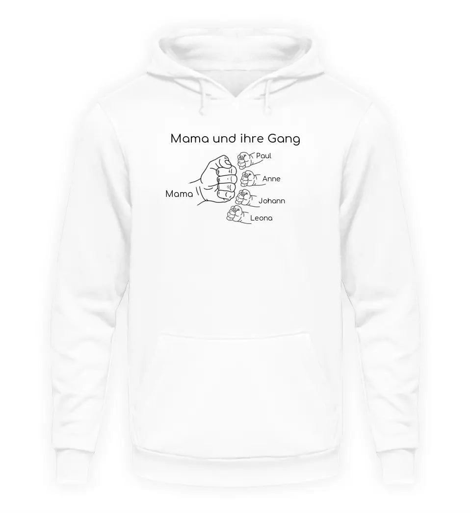 Mama und ihre Gang - Damen Hoodie personalisierbar