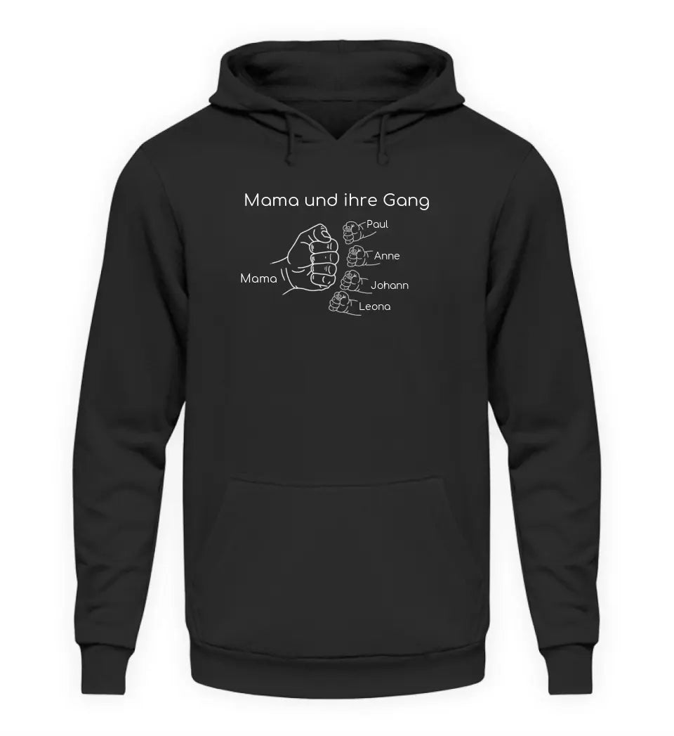 Mama und ihre Gang - Damen Hoodie personalisierbar