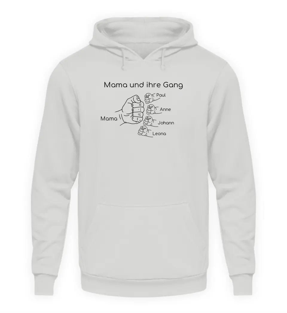 Mama und ihre Gang - Damen Hoodie personalisierbar