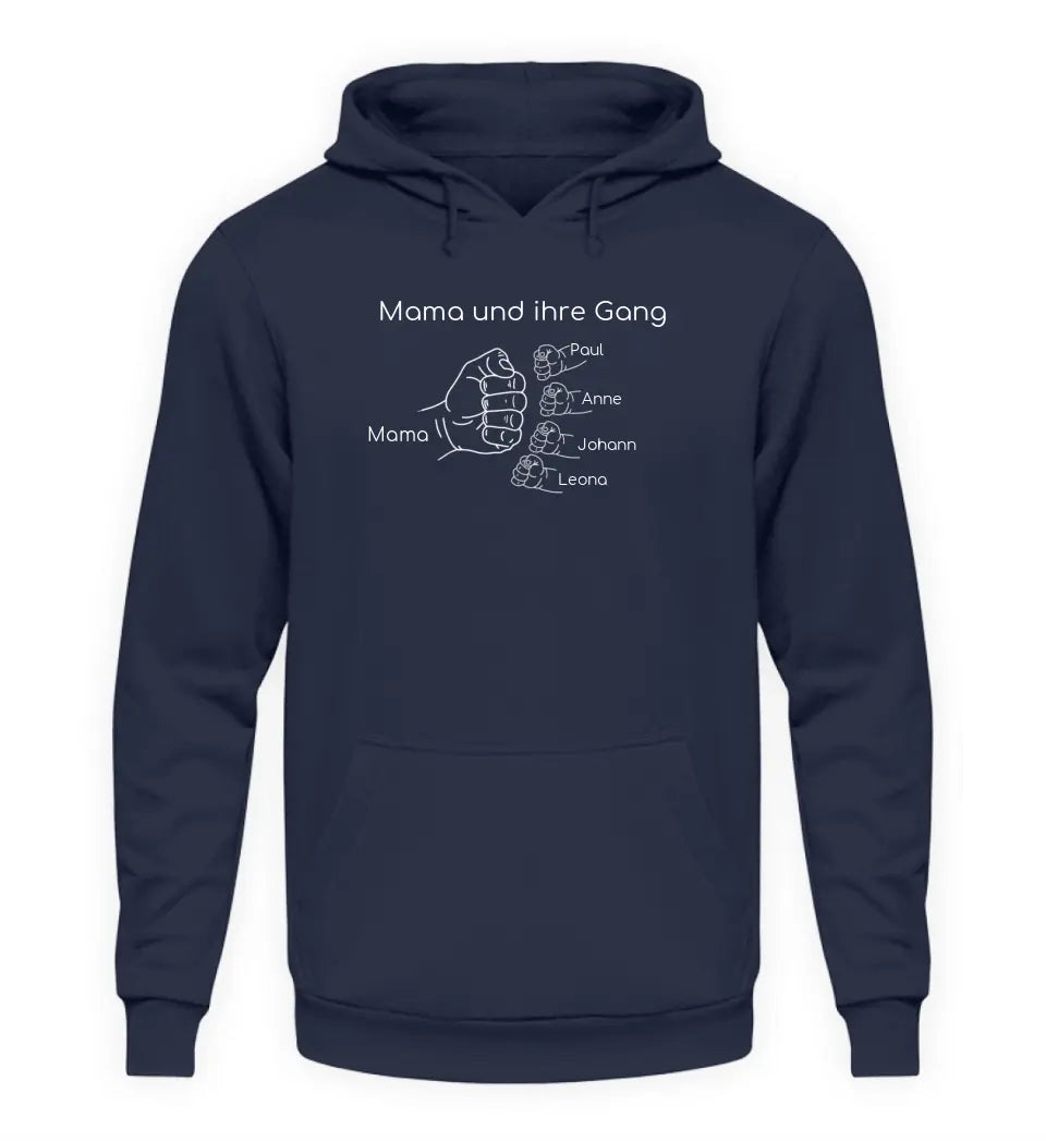 Mama und ihre Gang - Damen Hoodie personalisierbar