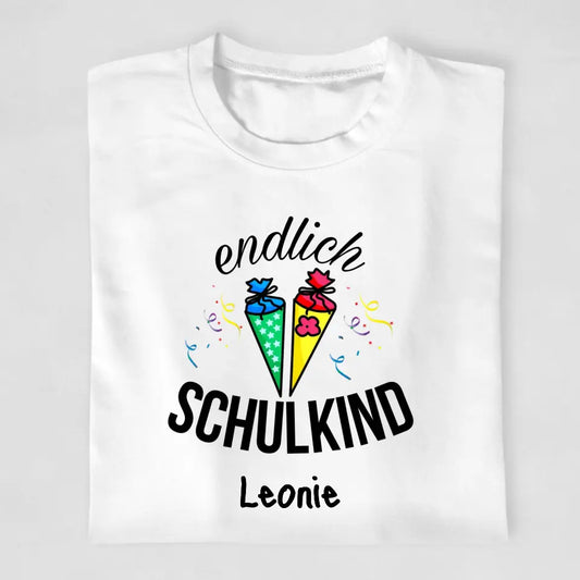 Endlich Schulkind - T-Shirt ab Größe 98