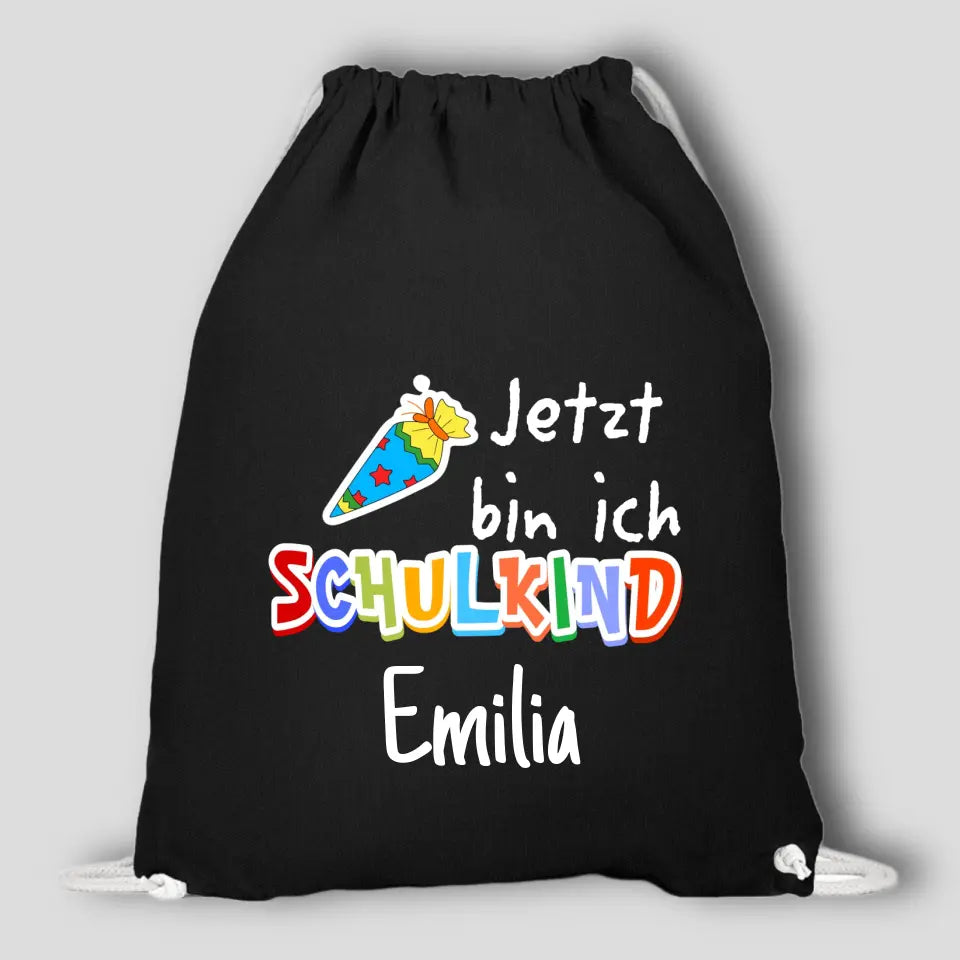 Jetzt bin ich Schulkind/Kindergartenkind - Beutel personalisierbar