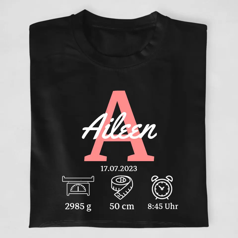 Babydaten - T-Shirt ab 0 Monate