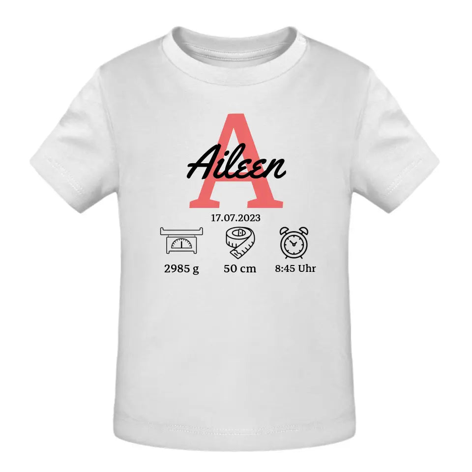 Babydaten - T-Shirt ab 0 Monate