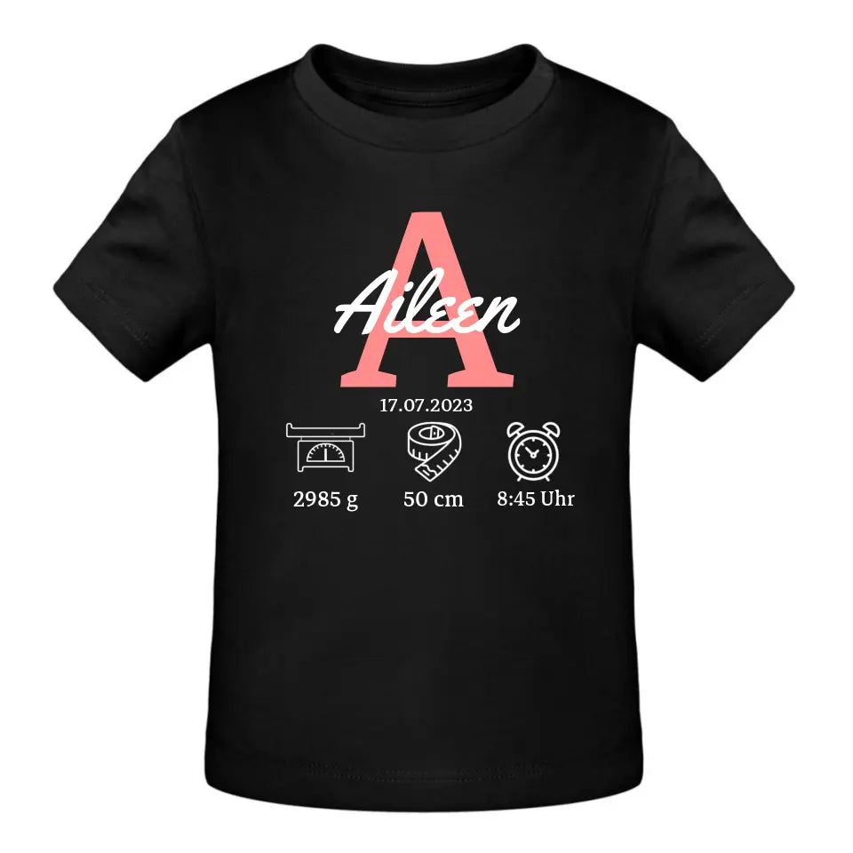 Babydaten - T-Shirt ab 0 Monate