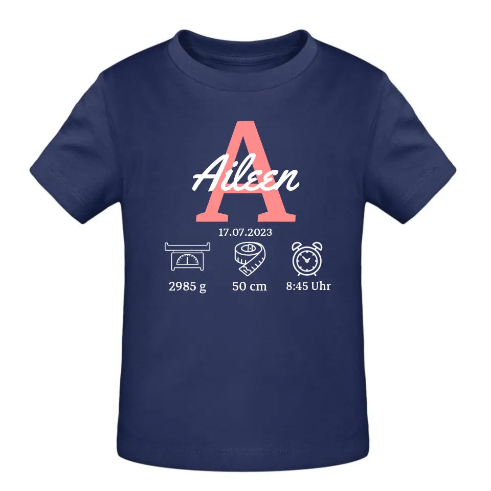 Babydaten - T-Shirt ab 0 Monate