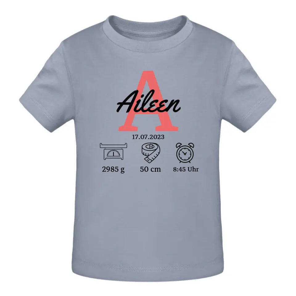 Babydaten - T-Shirt ab 0 Monate